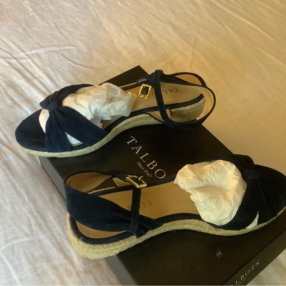 Talbots Navy Sandals